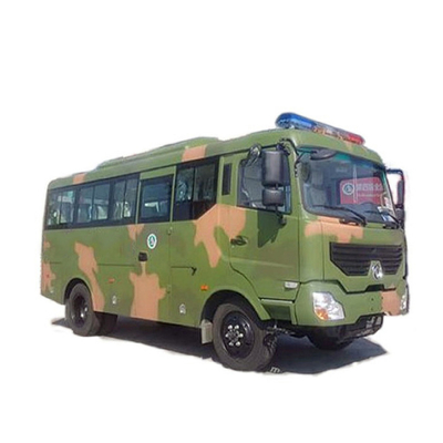 دیزل 170 اسب بخار قدرت سفارشی آف جاده وسایل نقلیه نظامی اتوبوس 4x4 6 متر بدن 17 صندلی