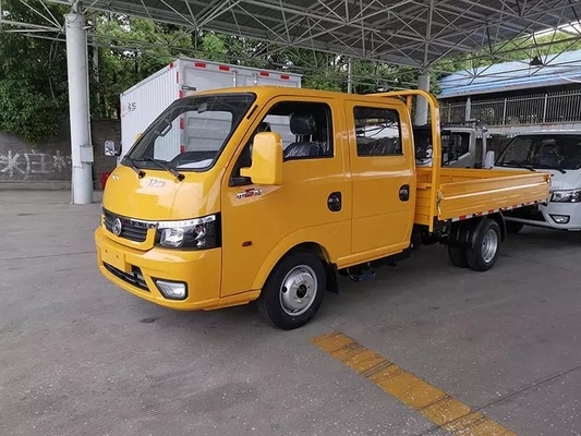 کامیون باری سبک DONGFENG کامیون دو کابین ردیفی کامیون تخت چراغ باری 90 اسب بخار دیزل