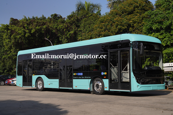 اروپا گواهینامه WVTA Direct Drive موتور الکتریکی اتوبوس شهری 29 صندلی طبقه پایین ویلچر