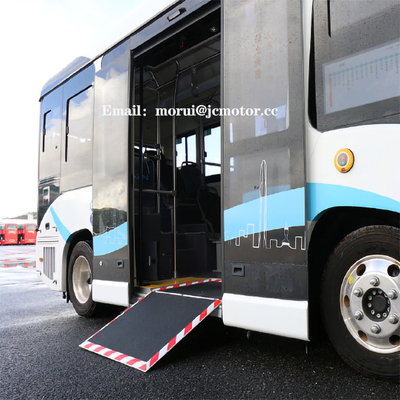 طبقه پایین 12 صندلی اتوبوس مینی شهری 6 متری Pure Electric اتحادیه اروپا استاندارد CCS2 DC شارژ سریع Ebus
