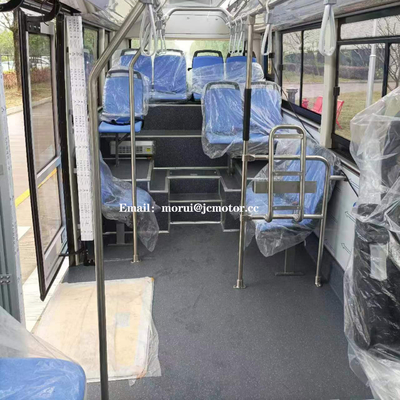 طبقه پایین 12 صندلی اتوبوس مینی شهری 6 متری Pure Electric اتحادیه اروپا استاندارد CCS2 DC شارژ سریع Ebus