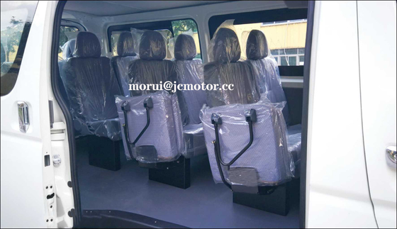 تخصیص 4.9m HIACE مدل 15 صندلی تاکسی مینی بس حمل و نقل مسافربری شهری موتور بنزین کوچ