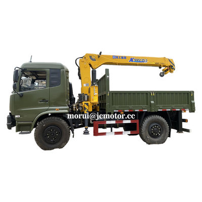 قفل های تمایز تورسن 4x4 جرثقیل نصب شده بر روی کامیون تمام وقت 4WD در خارج از جاده وسایل نقلیه 9 تن ظرفیت بار مفید