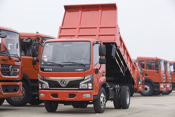 Euro 4 DONGFENG کامیون تخلیه موتور YUCHAI فرمان چپ 3.7 متر