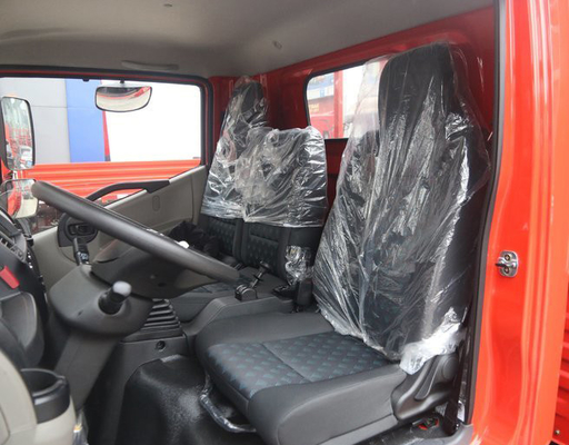 GVW 6 - 12T Diesel Red Cargo Van Truck YUCHAI Engine Manual 6MT جعبه دنده