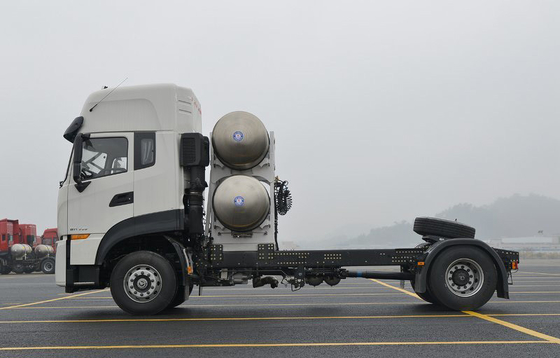 محصولات حمل و نقل LNG CNG Tractor Trailer 500HP Engine Traction جرم 32.4 تن