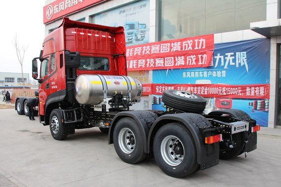 LNG 6x4 Heavy Duty Tractor Truck 470hp Traction جرم 39.5 تن حمل و نقل لجستیک