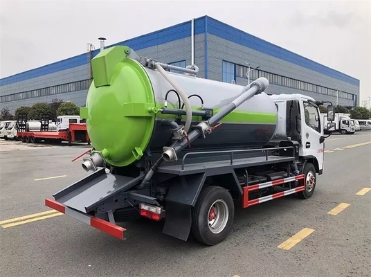 تانکر وکیوم فاضلاب کوچک DONGFENG 6MT مخزن موتور دیزلی 4.7 Cbm